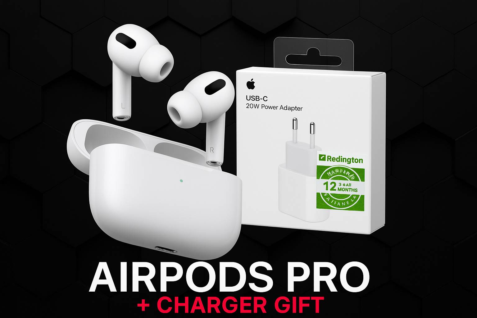 سماعات AirPods Pro وشاحن 20W هدية
